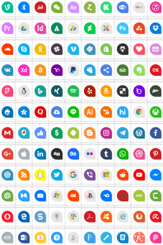 Icons Social Media Font