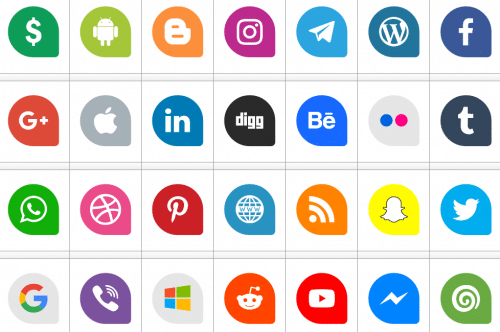 Icons Social Media Font