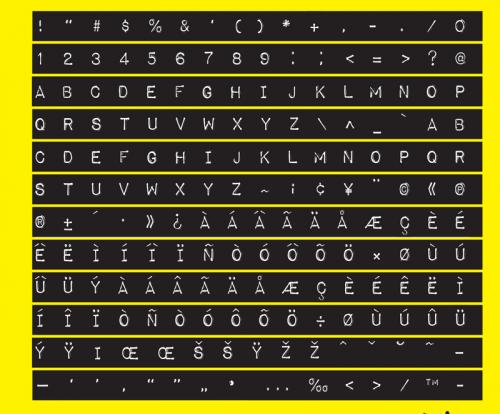 Impact Label Font Family