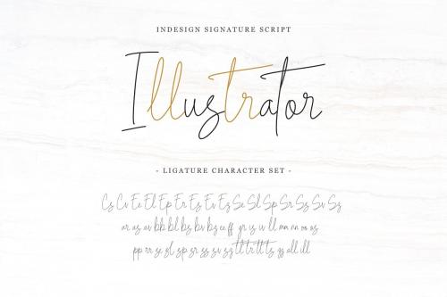 Indesign Signature Script Font