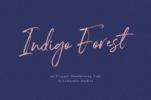 Indigo Forest Script Font