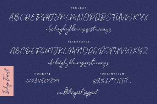 Indigo Forest Script Font
