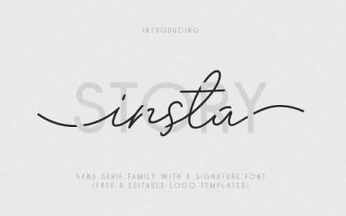 Insta Story Handwritten Font