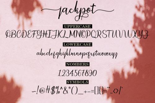 Jackpot Calligraph Font