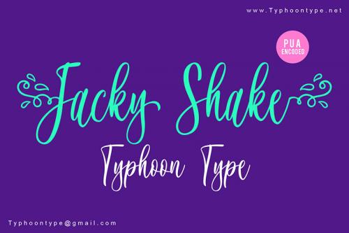 Jacky Shake Script Font