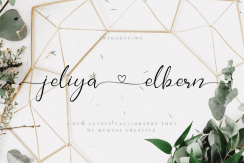 Jelia Elbern Calligraphy Font