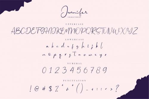 Jennifer Signature Fonts