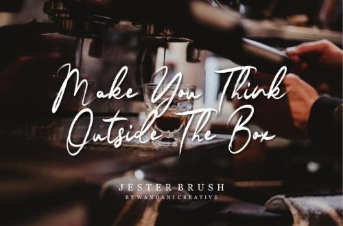 Jester Brush Font