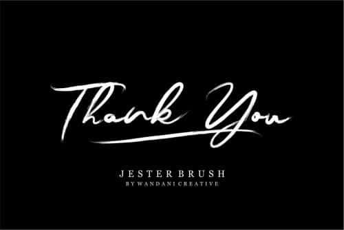 Jester Brush Font