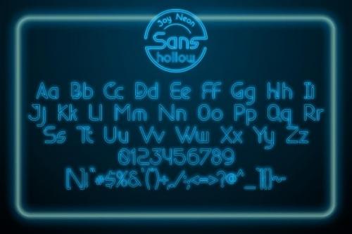 Joy Neon Display Font