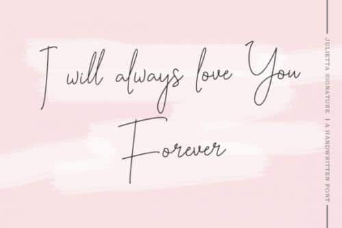 Julietta Signature Font