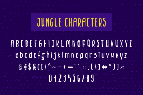 Jungle Handmade Font