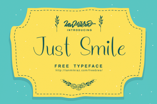 Just Smile Typeface Free