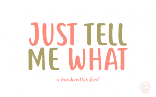 Just tell me what Font