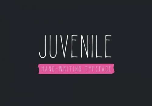 Juvenile Hand Drawn Font