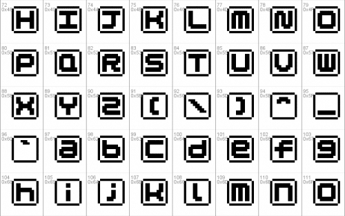 KEYmode Alphabet Font