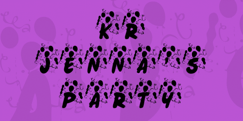 KR Jennas Party Font