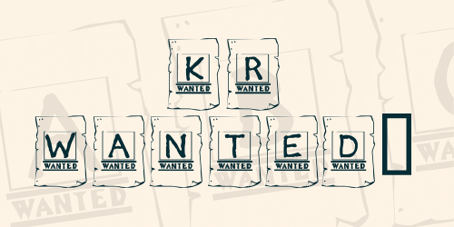 KR Wanted Font