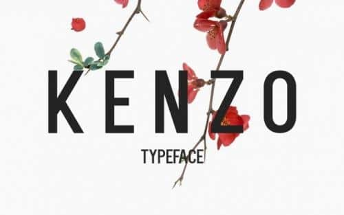 Kenzo Typeface