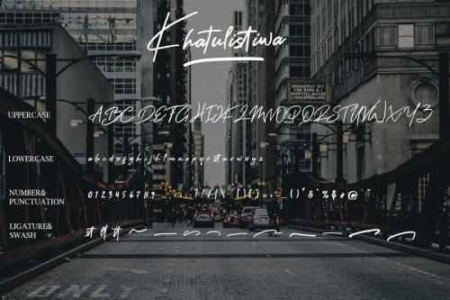 Khatulistiwa Script Font