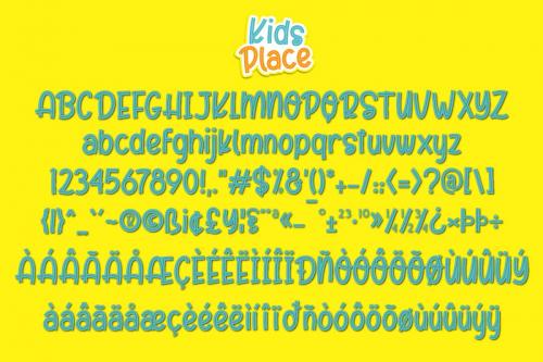 Kids Place Display Font
