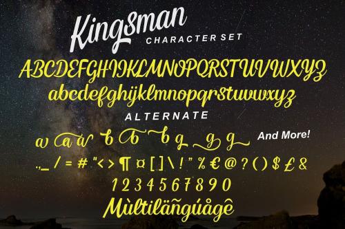 Kingsman Stylist Script Font