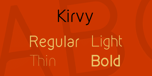Kirvy Font