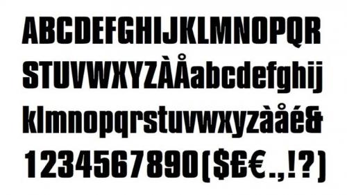 Knockout Font Straight Outta Compton Font