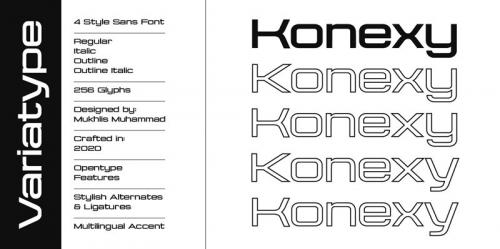 Konexy Sans Serif Font