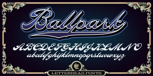 LHF Ballpark Script font Atlanta Braves Font