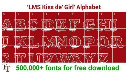 LMS Kiss de’ Girl Font The Little Mermaid Font