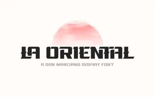La Oriental Typeface