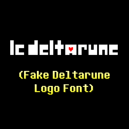 Lc Deltarune Fake Deltarune Logo Font