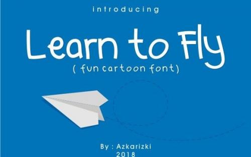 Learn to Fly Display Font
