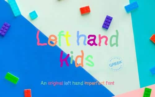 Left Hand Kids Font