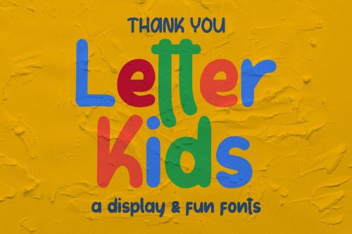 Letter Kids Typeface