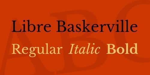 Libre Baskerville Font Family