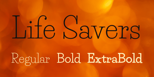 Life Savers Font Family