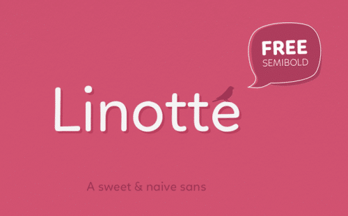 Linotte bold Font