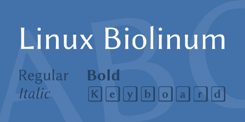Linux Biolinum Font