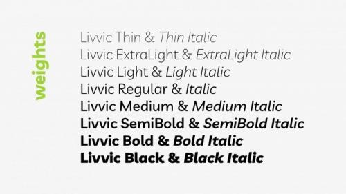 Livvic Free Font Family