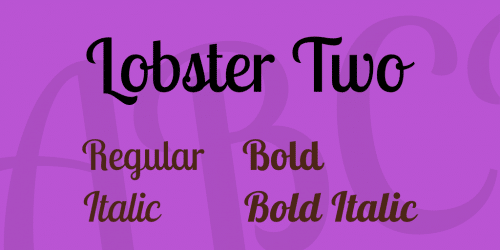 Lobster Two Font