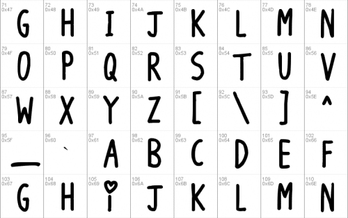 Long Loving Letters Font