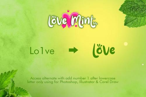 Love Mint Fun Display Font
