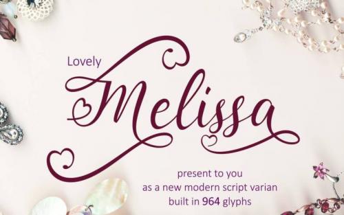 Lovely Melissa Script Font