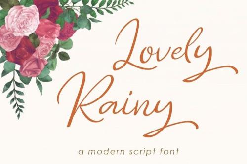 Lovely Rainy Script Font