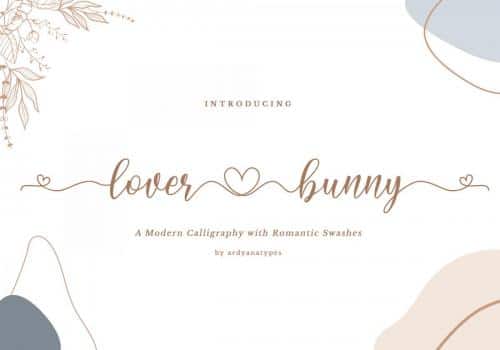 Lover Bunny Script Font