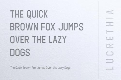 Lucrethia Sans Serif Font