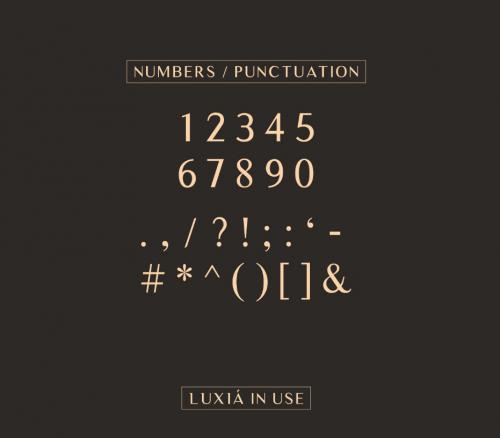 Luxia Typeface Font
