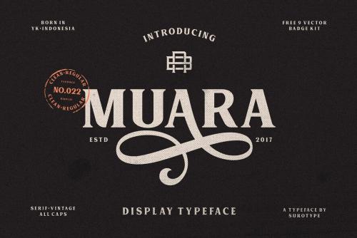 MUARA Typeface Font